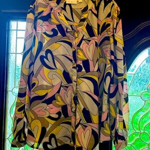 Colorful Abstract Blouse